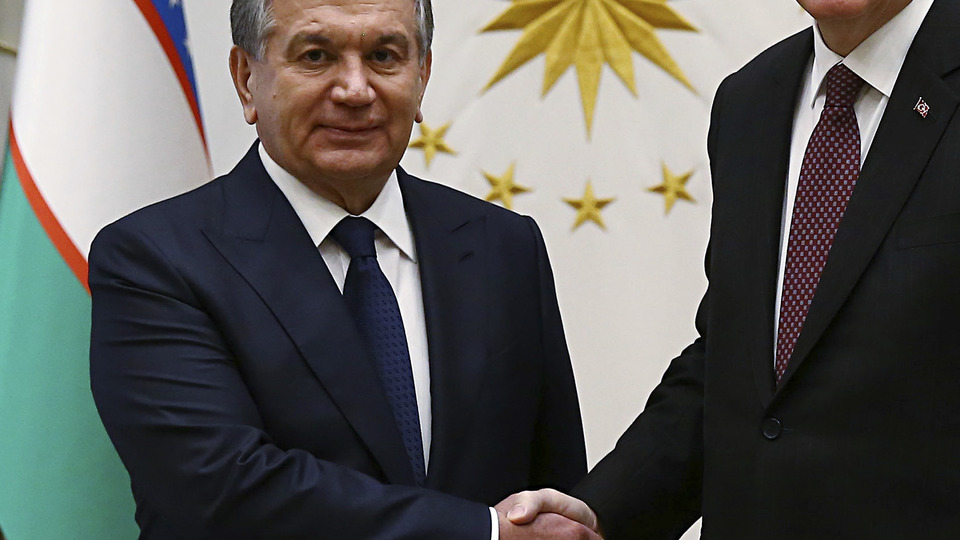 Cumhurbaşkanı Erdoğan Özbek mevkidaşı ile basın açıklaması yaptı