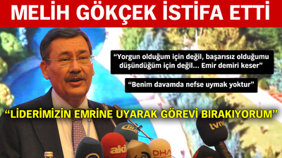 "Liderimizin emrine uyarak görevi bırakıyorum"