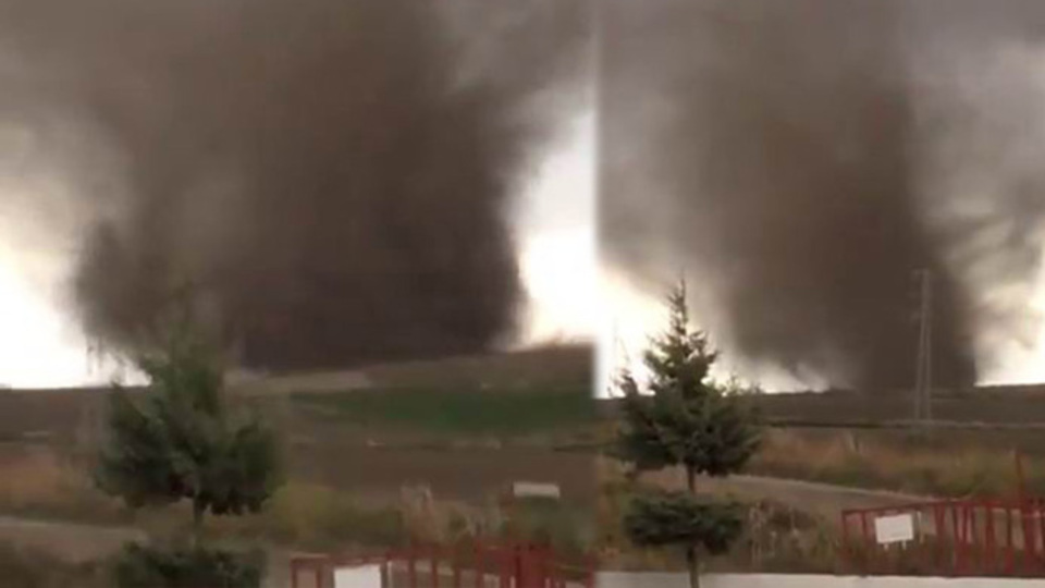 Adana'da hortum! 80 saniyede bu hale getirdi