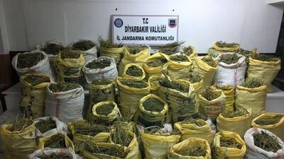 Diyarbakır'da ele geçirildi! 1 ton 661 kilo