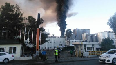 Adana'da yağ fabrikasında yangın!