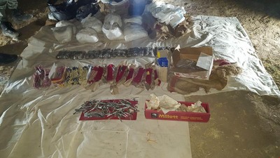 Cizre'de dere yatağına gömülü patlayıcı ve mühimmat bulundu