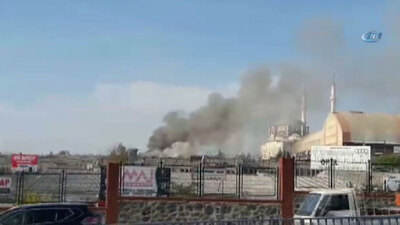 İkitelli'de sanayi sitesinde yangın!