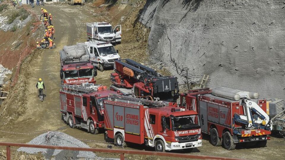 Sarıyer'de şantiyede göçük!