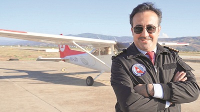 THY'nin kaptanı eğitim uçuşunda