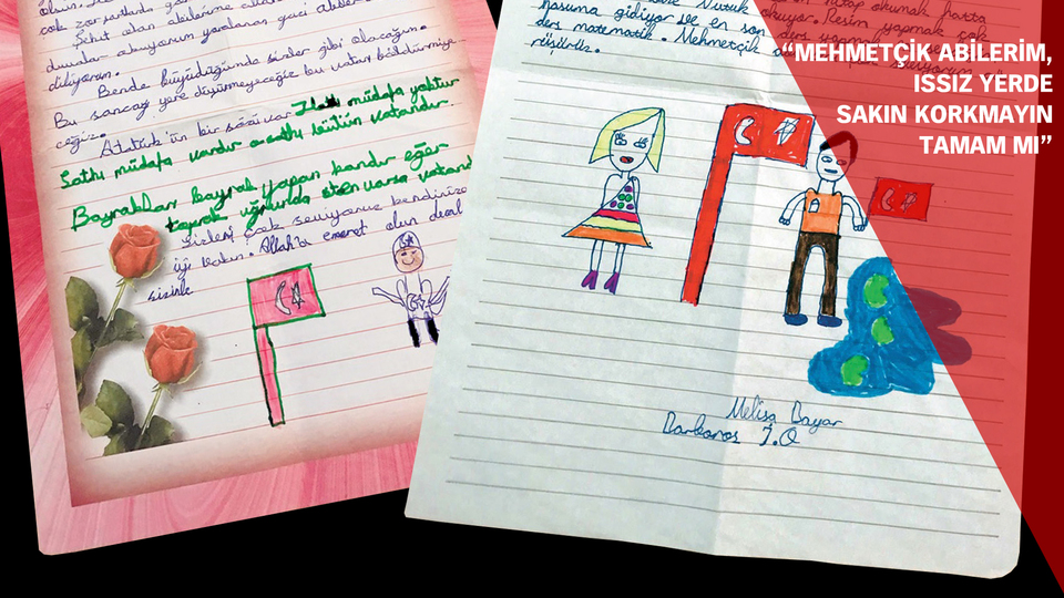 Öğrencilerden Suriye'deki askerlere mektup var!