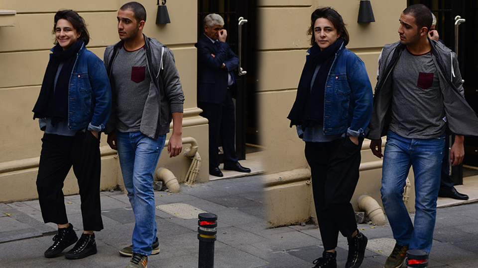 Genç sevgilisiyle Nişantaşı'nda