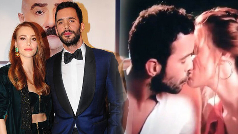 Öpüşme sahnesi sosyal medyayı salladı!