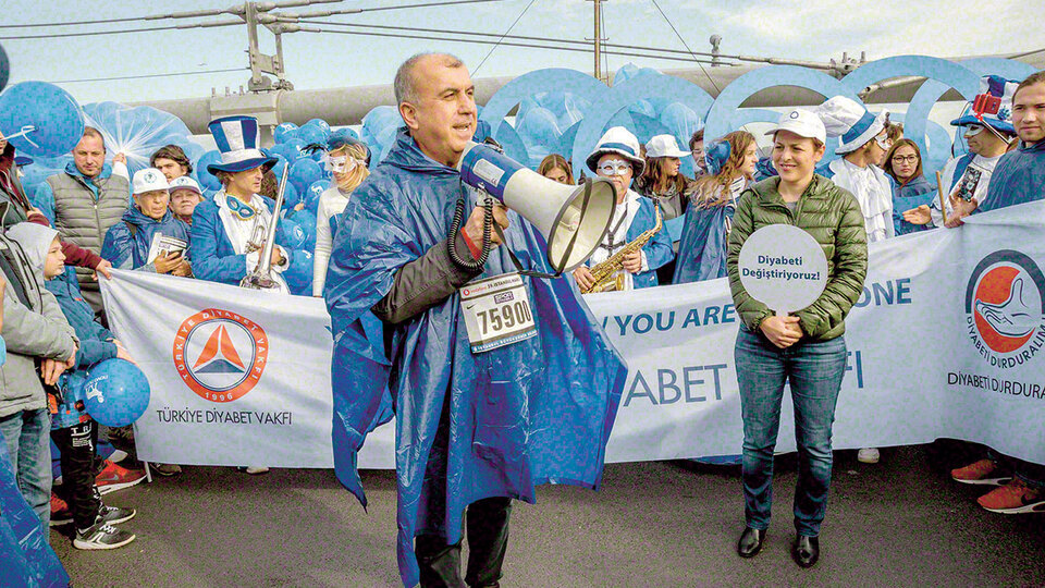 Diyabet için yürüdüler