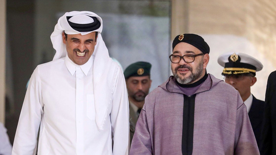 Fas Kralı'nın Katar Emiri'ne destek fotoğrafı 'düzmece' çıktı!