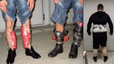 Bakanlık fotoğrafları paylaştı! Vücutlarına etleri sararak sınırdan geçirmeye çalıştılar