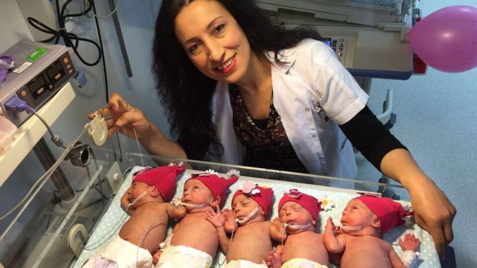 Bursalı beşizler 21 aylık oldu!