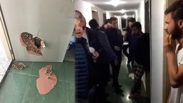 Taraftar tesis bastı, futbolculara saldırdı!