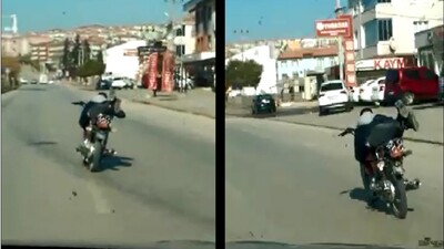 Motor üzerinde ölümle dans