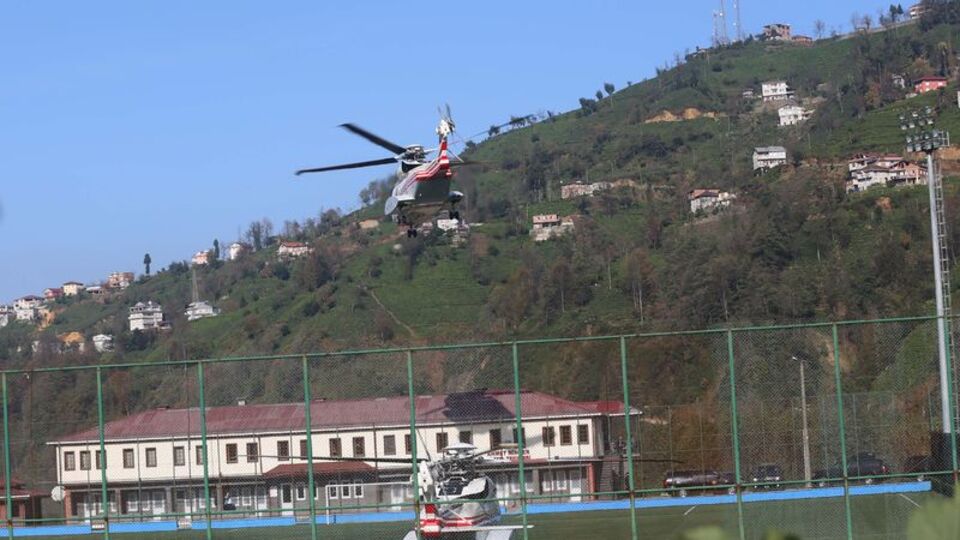 Cumhurbaşkanı Erdoğan, Ayder'i havadan inceledi