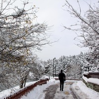 Yurttan kartpostallık kar görüntüleri