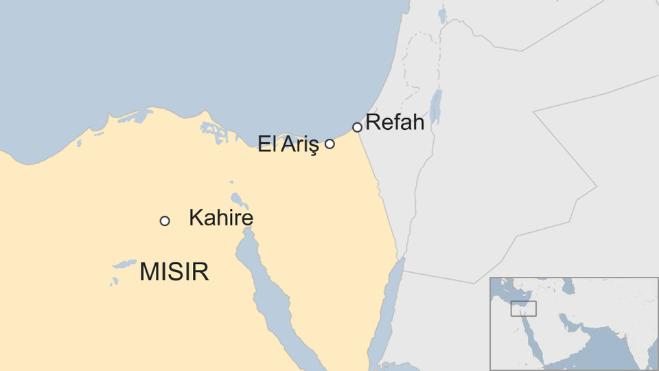 Mısır'da Gazze sınırı yakınındaki camiye bombalı sadırı: En az 54 ölü