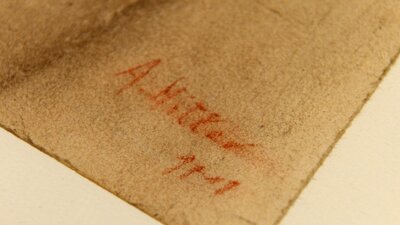 Eskici pazarından 75 cente alınan resim orijinal Hitler eseri çıktı