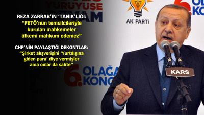 Erdoğan'dan CHP'ye 'dekont' yanıtı, ABD'ye 'Zarrab' mesajı