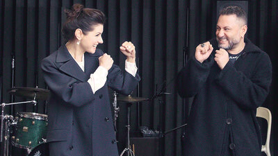 Emma Shapplin ve Hüsnü Şenlendirici bir arada