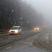 Bolu Dağı'nda yoğun kar yağışı!