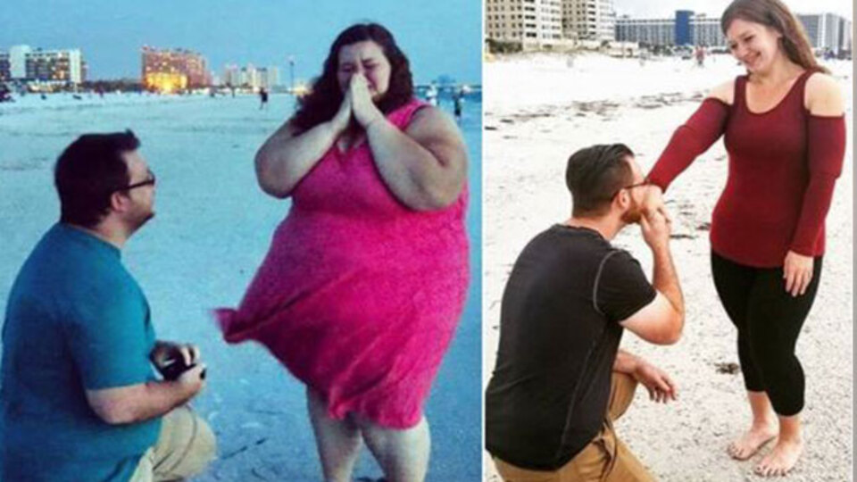 Obez çift birlikte 200 kilo verdi!