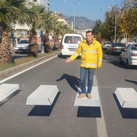 Aydın'da uygulanmaya başladı! Sürücüler bariyer zannedip yavaşlıyor