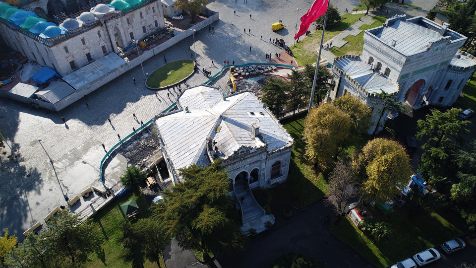 Beyazıt'ın son hali havadan görüntülendi