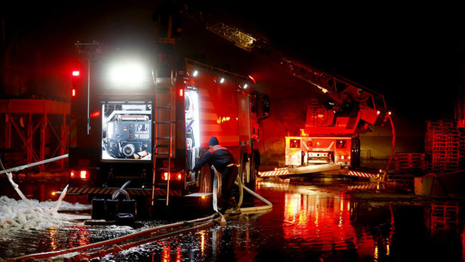 Sivas'ta tünel inşaatında yangın