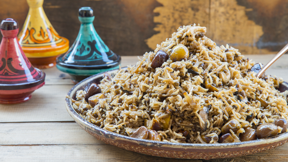 Kestaneli yılbaşı pilavı