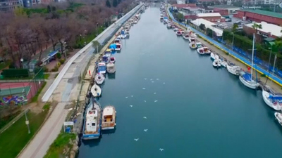 Kurbağalıdere Köprüsü'nün yıkımı havadan görüntülendi