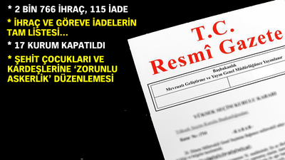 İki yeni KHK yayımlandı