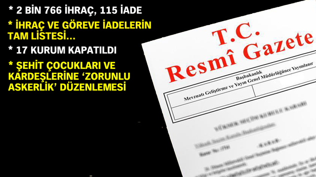 İki yeni KHK yayımlandı