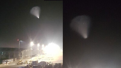 İstanbul semalarında bu sabah....Sosyal medyayı karıştırdı