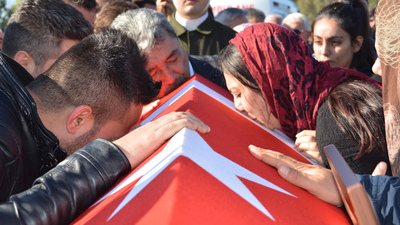 Şehitler son yolculuklarına uğurlandı