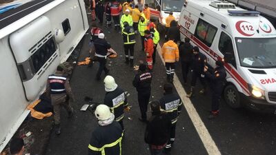 Ankara'da yolcu otobüsü faciası! Ölü ve yaralılar var