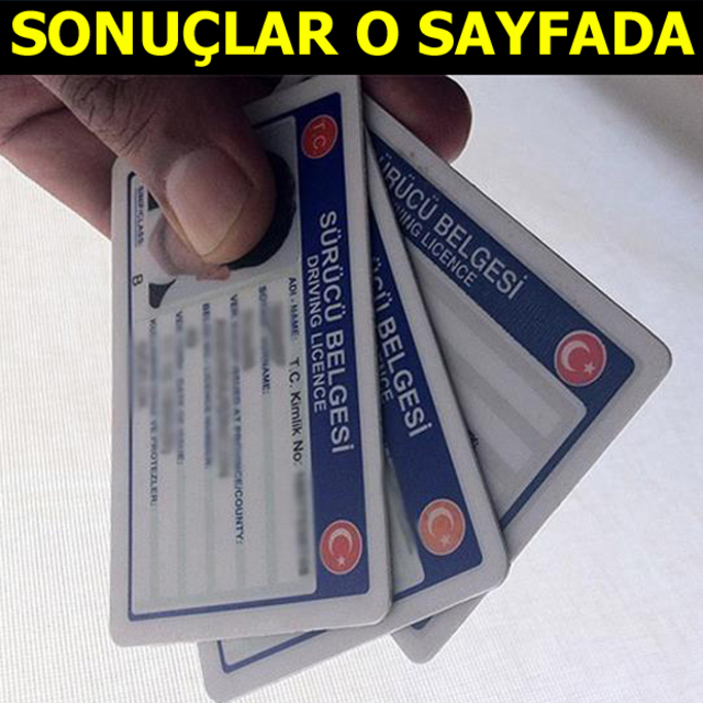 Ehliyet sınav sonuçları belli oldu