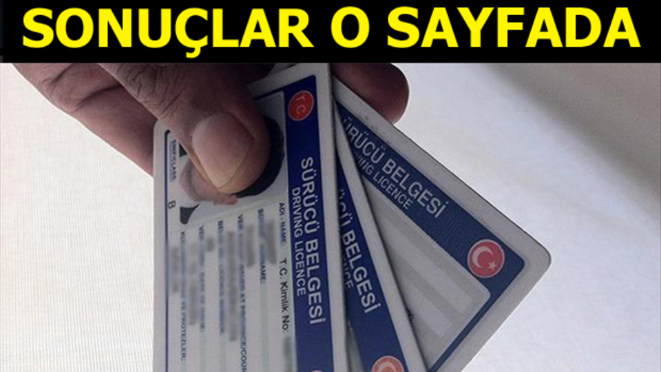 Ehliyet sınav sonuçları belli oldu