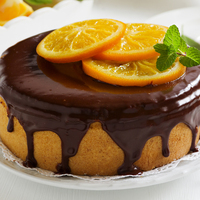 Çikolata soslu portakallı kek