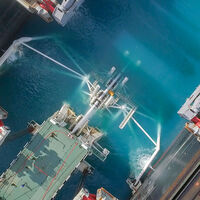 Dünyanın en büyük inşaat gemisi TürkAkım için Türkiye'ye ulaştı