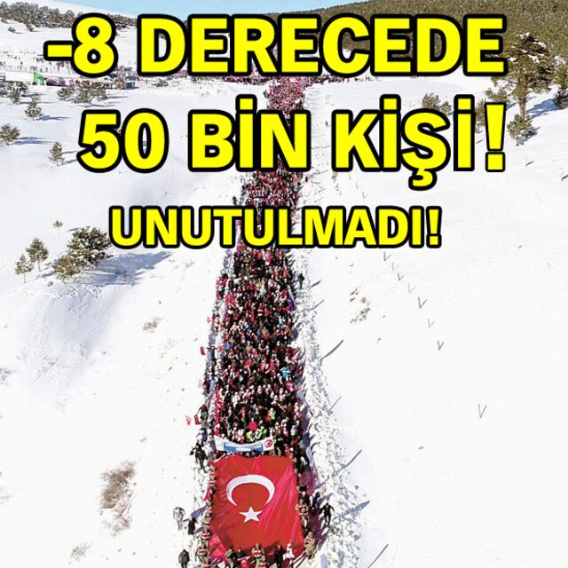 -8 derecede 50 bin kişi!