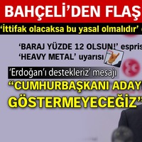Bahçeli: MHP, Cumhurbaşkanı adayı göstermeyecek
