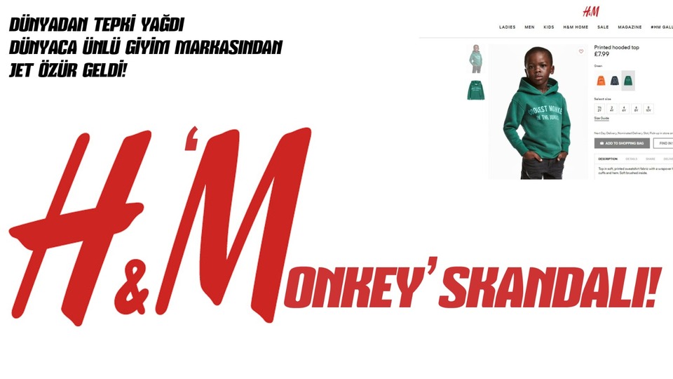 H&M'e ırkçılık suçlamasıyla tepki yağdı