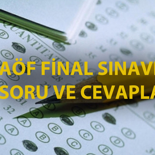 AÖF soru ve cevapları yayınlandı mı?