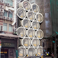 Dışarıdan su borusunu andırıyor, içerisi ise bambaşka bir dünya!