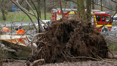 Almanya ve Hollanda'da fırtına can aldı
