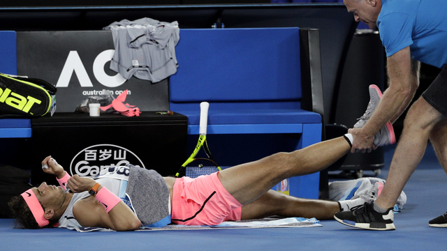 Nadal maçtan çekildi!