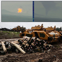 Terör hedeflerinin bombalanma anı canlı yayında görüntülendi