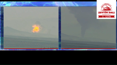 Terör hedeflerinin bombalanma anı canlı yayında görüntülendi