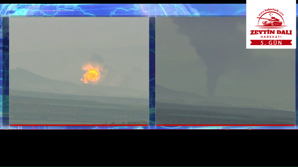 Terör hedeflerinin bombalanma anı canlı yayında görüntülendi